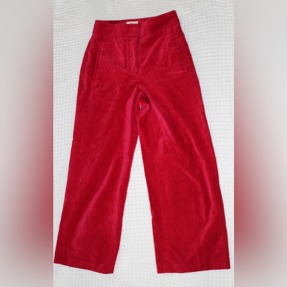 Aritzia Red Velvet Pants